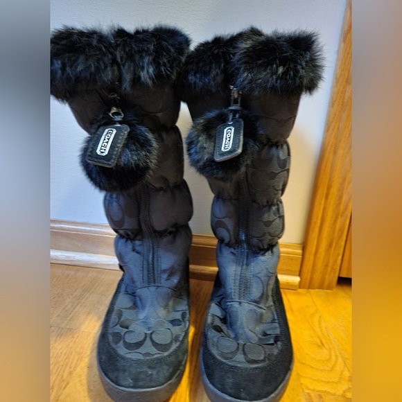 Coach Shoes - Coach Theona Black Winter Boots